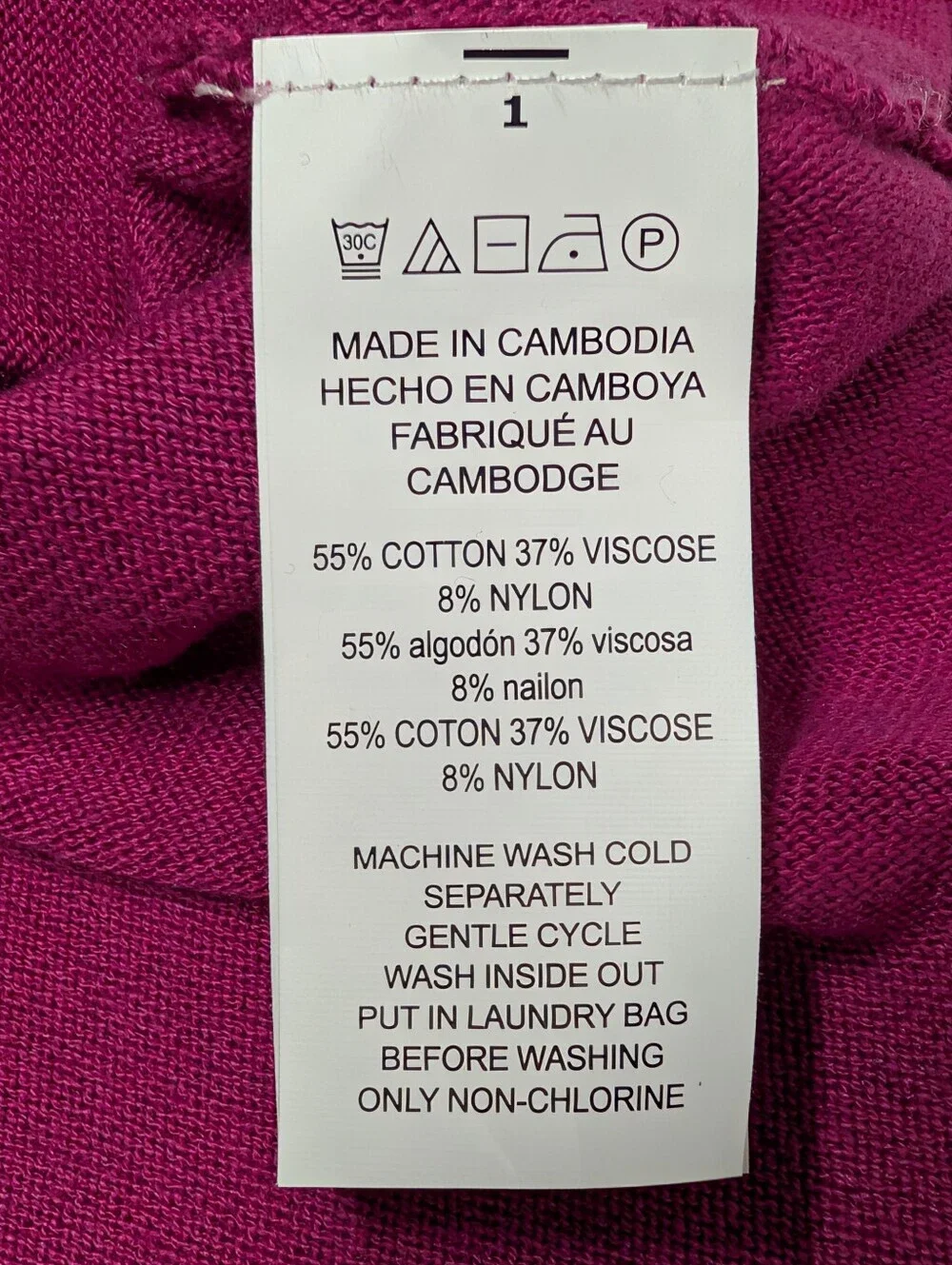 Michael Kors Magenta Pink Knit Sweater Long Sleeve Boat Neck Size L Pullover